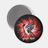 Rode Motorcross Magneet (Voorkant / Achterkant)