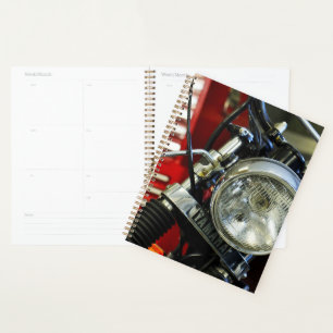 Rode motorfiets Bike Garage Planner