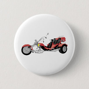 rode motorfiets ronde button 5,7 cm