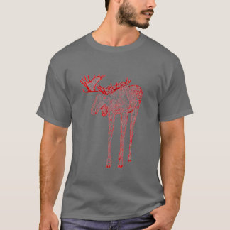 rode mouwen t-shirt
