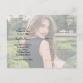 Rode Multi Foto Afstudeerfeest uitnodiging (Achterkant)