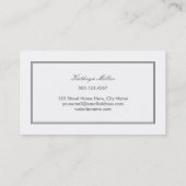 Rode Muzieknoten Visitekaartjes (Achterkant)