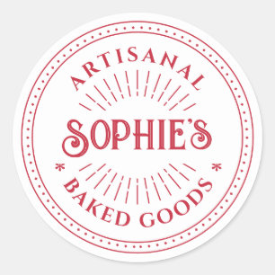 Rode naam Logo Food Labels