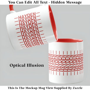 Rode Naam Verborgen Bericht Trendy Mok 121R Verjaa