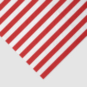 Rode Nautische Streep Gift Wrap Tissue Tissuepapier (Detail)