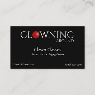 Rode neus Clown logo's Visitekaartje