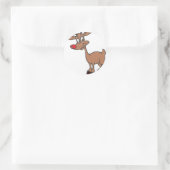 Rode neus ronde sticker (Tas)