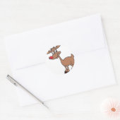 Rode neus ronde sticker (Envelop)
