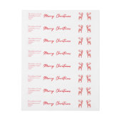 Rode Noordse rendieren Vrolijk Kerstfeest (Vel)