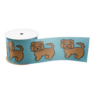 Rode Norfolk Terrier Cartoon Honden Illustratie Bl Lint