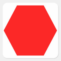 Rode Octagon Sticker (voor koks leeftijd 12+)