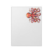 Rode Octopus Notitieblok (Gedraaid)
