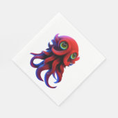 Rode octopus servet (Hoek)