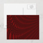 Rode octopus Tentacles Briefkaart (Voorkant / Achterkant)