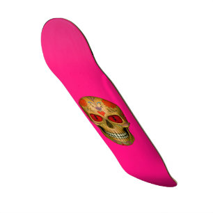 Rode ogeensuiker schedel Zombie Hot Roze skateboar Skateboard