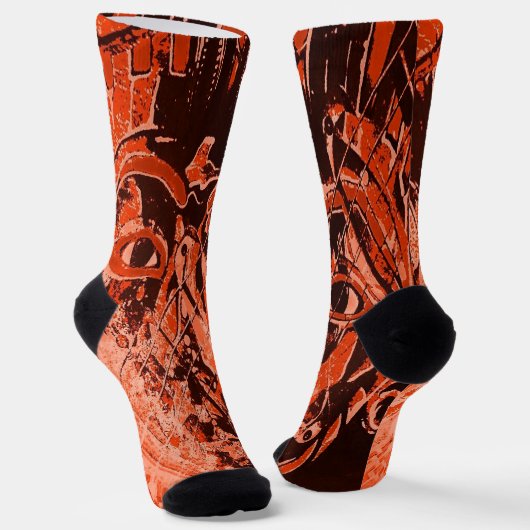 Rode ogen sokken (Gebogen)