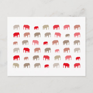 rode olifant briefkaart