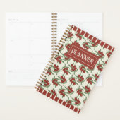 Rode olijven en strepen Patroon Planner (Display)