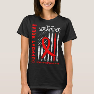 Rode Oma Hartziekte Bewustzijn Vlag Grafisch T-shirt