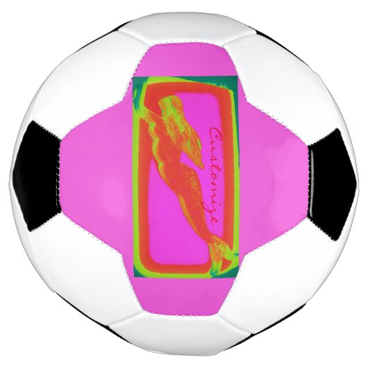 rode onderzeese zeemeermin voetbal (Gedraaid)