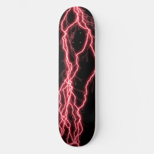 Rode Onweersbui Elektriciteit Skateboard