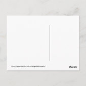 Rode oogbal in het hart briefkaart (Achterkant)