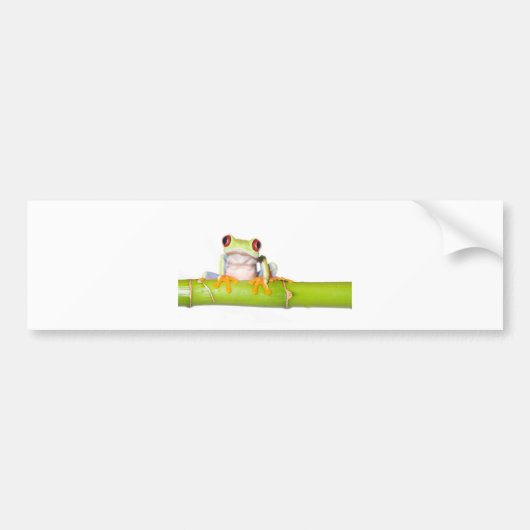 rode oogboomkikker bumpersticker (Voorkant)