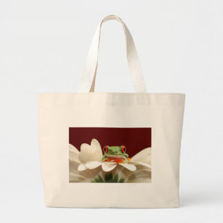 rode oogboomkikker grote tote bag