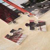 Rode openbare telefooncel op Antigua Legpuzzel (Zijkant)