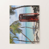 Rode openbare telefooncel op Antigua Legpuzzel (Verticaal)