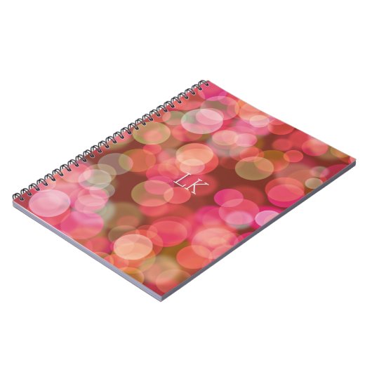 Rode & Oranje Drijvende Kleur Notitieboek (Linkerzijde)