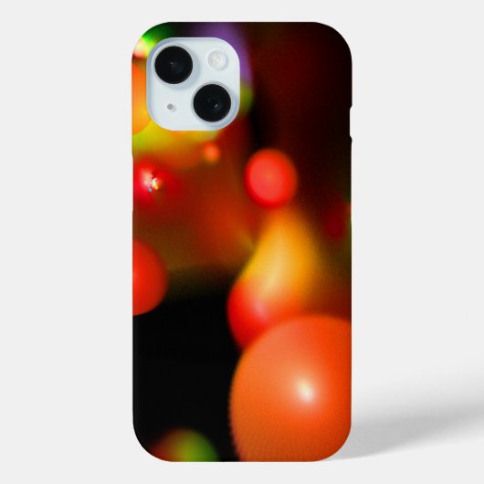 RODE ORANJE GEEL KABELS IN ZWART Case-Mate iPhone CASE (Achterkant)