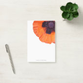 Rode oranje klaproos gepersonaliseerd post-it® notes (Kantoor)
