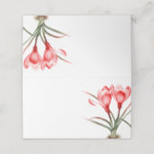 Rode oranje kroeskunst waterverf gastkaartjes (Buitenkant ongevouwen)