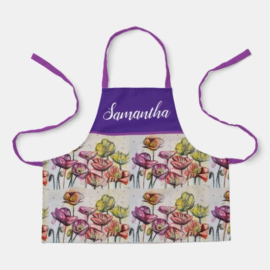 Rode Oranje makreelmakreel Schort (Voorkant)