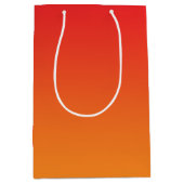 Rode & Oranje Ombre Medium Cadeauzakje (Voorkant)