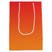 Rode & Oranje Ombre Medium Cadeauzakje (Achterkant)