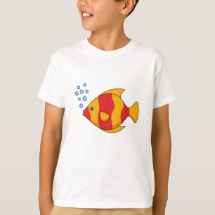 Rode Oranje Tropische Vis T-shirt