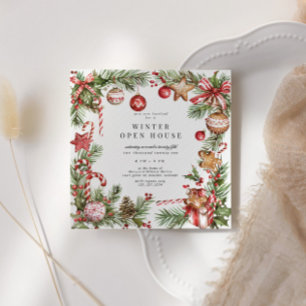 Rode Ornamenten Groen Grensplein Open Huis Kaart