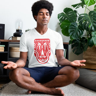 Rode Ornamenten stam T-shirt