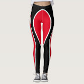 Rode ovale Leggings (Voorkant)