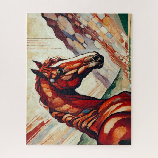 Rode Paard 500 Stuk Puzzel Legpuzzel (Verticaal)