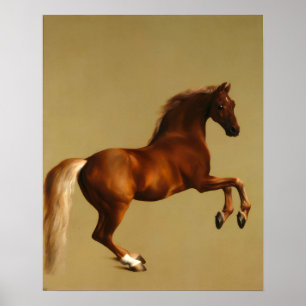 RODE PAARD POSTER
