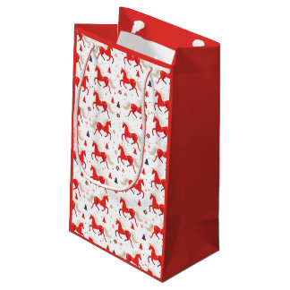 Rode Paarden Ontwerp Klein Cadeauzakje