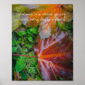 Rode paardenbladeren poster (Voorkant)