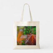 Rode paardenbladeren tote bag (Achterkant)