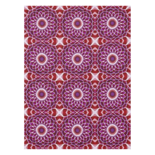 Rode Paarse Dahlia Tafelkleed (Voorkant)