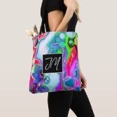 Rode, Paarse, flexibele kunst op maat Draagtas (Dichtbij)