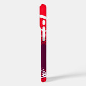 Rode paarse grafische dierlijke afdruk Case-Mate iPhone case (Achterkant / Links)