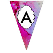 Rode paarse groene inkt vlaggetjes (Derde vlag)